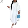 Sıradan Elbiseler Vazn 2024 En Kaliteli Tatlı Beyaz Genç Çöpler Tam Kollu Açık Dikiş Şifon Gömlek Kadınlar Uzun Gevşek
