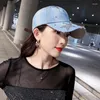 Ball Caps Baseball Cap Женщины весна лето -ковбойская звезда Denim hat hat gorean Vintage Sunshade