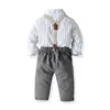 Одежда, набор детских осенних костюмов, праздничный набор 1-6 лет Kid Formal наряды летняя джентльменская одежда для малышей с длинными рукавами брюки