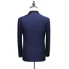 Ternos masculinos Moda Homens com marca impressa Marinha azul masculino Floral Blazer Designs