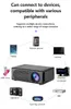 Mini Portable Projector 4K 1080p 3D LED -video Wired Screen Projection Full HD Home Theatre Cinema Game Proyector 240419