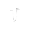 Charm 1PCS Mode silberne Farbe Perlenohrknochen Clip für Frauen Vintage Metall Langer Quastenketten -Ohrclip auf Ohrringen Schmuck Geschenk