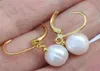 Natural Encanto 1110mm Oro Perla Del Mar Del Sur Pendientes 14 K 20 De Oro20388861817