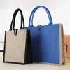 Alışveriş çantaları renk jüt tote tokası alışveriş omuz çantası taşınabilir büyük el kızlar öğle yemeği kitap kıyafetleri sundries depolama