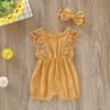 Abbigliamento per bambini 2024 Summer and America Baby Candling Girl's Girl's Sunda sottile cotone monooiale traspirante