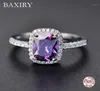 Feines Engagement Ruby 925 Sterling Silberringe Amethyst Gemstone Ring Silber Emerald Blue Sapphire Neu für Frauen 11152752