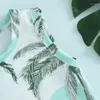 Vêtements Ensembles d'arbre imprimé bébé fille maillot de bain sans manche tankini haut de bikini shorts de baignade