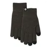 Berets Hat Glove Set heren winter gebreide touchscreen handschoenen handschoenen zachte dikke slijtvaste koude weeraccessoires voor mannen