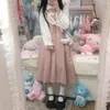 Casual klänningar kawaii lolita klänning för flickor mjuka japanska sötsaker rosa outfit söt slip sommar broderi jsk vestidos