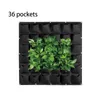 Planters potten 36 zakken verticale muur gemonteerde plantzakken zwarte niet-geweven stoffen hangende potten groentebloemplant pot tuin tuin d4