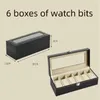 Sachets de bijoux Slot Men Is Watch Box Black Bracket Afficher les cadeaux de vacances
