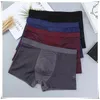 Sous-pants 4pcs / lot hommes Net sous-vêtements Boxershorts Bamboo Sexe Sleepwear Small culotte pour l'homme Pantalon mince en maillage transparent