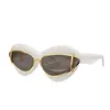 luxury designer sunglasses LW40119I sun glasses Acetate Butterfly Large Frame Lens brand BrandProtective Mask yellow Driving mirror eyeglasses lunette K5Q4