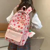 Skolväskor Miyagawa College Style Söta flickor Bag Strawberry Mönster Student Travel Ryggsäck Kawaii Japanska ryggsäckar