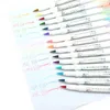 Zebra WFT8 Mild Liner Highlighter Stift Doppelköpfe Kunstbürstenstift Stifte für Malerei Marker Lieferungen Japanische Briefpapier 240423