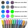 12/24 kleur gelpen metalen pastel helderheid schetsen tekening verf potloodstationery school marker voor kinderen geschenken