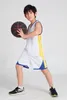 Kleidungssets 24/25 Kinderanzug Boy Girl Fans Basketball weiße Spiele Team Uniform Training Weste und Shorts