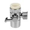 Mutfak muslukları 1pc çinko alaşım musluk vanası saptırıcı su musluk konnektör adaptörü banyo için lavabo ayırıcı