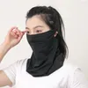 Halsdukar mjuk solskyddsmedel ansikte halsduk utomhus hals wrap cover uv skydd sport sol Prov Bib Silk Mask Breattable