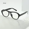 Солнцезащитные очки 2024 Ретро приливные очки оптические зрелища прозрачная мода компьютера большая рама двойной луче