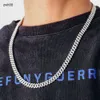 Designer Jewelrymiami Cuban Link Chain VVS D Färg 10mm Silverguldpläterad Hip Hop Moissanite Kubansk kedja för män Kvinnor