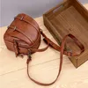 Sacs à bandouliers Small rétro en cuir PU Soft Pu Crossbody for Women 2024 Fashion Casual Brand Dames Handbags multifonction sac