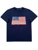 US Flag Flag Men Men Designer قصيرة الأكمام مستديرة الرقبة المطبوعة قصيرة الأكمام 2024 الصيف أزياء جديدة عرضة 100 ٪ من القطن النقي S-2XL