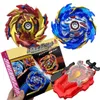 4D Beyblades Box Set B-174 Limit Break DX Super King B174 2PCS Spinning Top with 2 Spark Launcher childrens toys Q240430