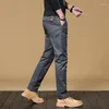 Pantaloni maschili 2024 versatili casual aderente gamba dritta comoda tendenza alla moda di alta qualità