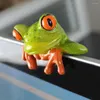 Decorative Figurines Frog Sculpture Eye-catching Simplicity Decoration Supplies Computer Peripheral Ornament For