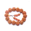 Strand Wholesale Nepal Rudraksha 16mm-17mm Bracciale a mano Bracciale Jingang Seed Tree perline