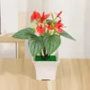 Fleurs décoratives 1pc mode plastique fleur fleur de maison décor de bureau