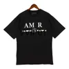 AM 2023 early spring new mens wear series American fashion brand loose casual style personalized print lovers T-shirt