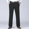 Herenpakken plus size zakelijke broek Big 40-52 elastische taille rechte pak formeel werk lange casual broek