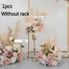 Fleurs décoratives champagne de mariage arc arc fleur imitation européenne roseau de la fenêtre de fenêtre artificielle de la fenêtre artificielle