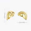 女性用のイヤリングのenfashion auricle ear cuffクリップゴールドカラーカバーイヤリングは、ファッションジュエリーbrincos e201200 240418を刺すことなく穴を開けています