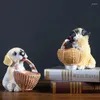 Figurine decorative tavolo creativo decorazione soggiorno soggiorno dono dono decorazioni carini da camino per cani da compagnia