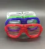 Flaş tezahürat gözlükleri parti panjurları soğuk ışık gözlükleri plastik LED ışıltılı tatil dekoratif gözlükleri tatil iyilikleri malzemeleri VT19958417