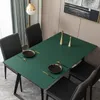 Tischtuchleder Tischdecke ohne Wasch nordische Kaffee Placemat Feste Farbe J3646