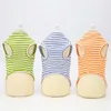 Dog Apparel Pet Clothes Spring And Summer Thin Sun Flower Striped Vest Teddy Shirts Cat Clothing