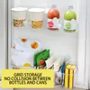 Divisor de refrigerador de almacenamiento de cocina Divisor de combinación de combinación gratuita Finabre de acabado