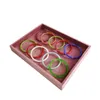 Bijoux Plateau de rangement Bac Rose Velvet Oreurs Collier Ring Bracelet Bracelet Organizer Holder Affichage 25 19cm