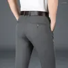 Trajes para hombres 6 colores para hombres cómodos y transpirables edición coreana clásica pantalones casuales heterosexuales trabajos de trabajo de negocios pantalones