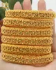 Aniid 4pcs Set 24K Dubai Gold Bracciale placcata per donne Etiopi Arabico Africano Indian Wedding Bride Gioielli Regalo 220223023376