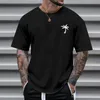 Los Angeles Lettre imprimé tshirts hommes vêtements européen américain de style vintage shortsleeve thes tops chemises d'été harajuku 2023 240425