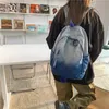 Gothic Gradient Backpack American Street Style Cowboy Grand Capacité Étudiant SCHOOLAGE Y2K HARAJUKU SAG FEMMES MEN MEN SACKPACK 240426