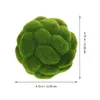 Decorative Flowers 2 Pcs Decorations Simulated Moss Ball Artificial Balls For Plastic Preserved Bulk