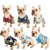Vêtements pour chiens pour animaux de compagnie de style hawaïen Shirts de plage imprimés pour chiot pour chiot petit chat chihuahua vêtements de costume 240428