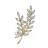 SCACCHE SKEDS Creativa Elegante donna Lady Wheat 3 colori Distintivi di perla Rhinestone Pin Fashoin Casual