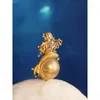 Colliers pendants Style océan Luxurious invisible Incrust Imitation Imitation Perle jaune avec créneau Ins Exquis Collier